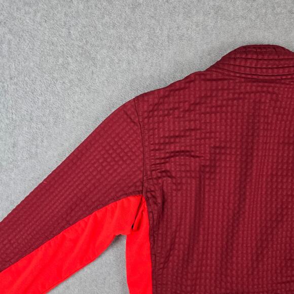 Nike Jacket Womens Size Small Sphere Thermal Burgandy Orange Full Zip - Picture 8 of 16